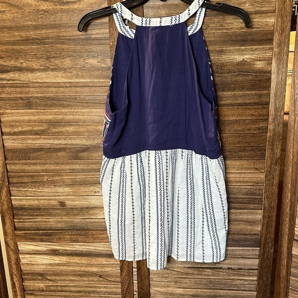 THML Halter Neck Sleeveless Embroidered Boho Top - Picture 2 of 7